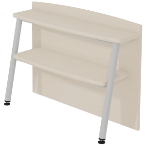 Étagère pour buffet ELLA 2 portes structure mélaminé piètement époxy - L90xP30xH65 cm