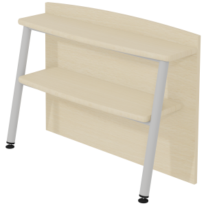 Étagère pour buffet ELLA 2 portes structure mélaminé piètement époxy - L90xP30xH65 cm