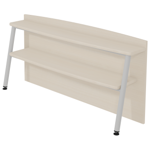 Étagère pour buffet ELLA 3 portes structure mélaminé piètement époxy - L133xP30xH65 cm
