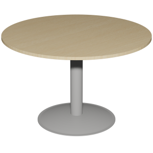 Table MANO plateau ép.24 mm stratifié chant ABS piètement époxy - D100 cm - T6