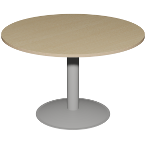 Table MANO plateau ép.24 mm stratifié chant bois piètement époxy - D120 cm - T6