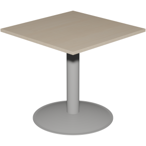 Table MANO plateau ép.24 mm stratifié chant ABS piètement époxy - 80x80 cm - T6