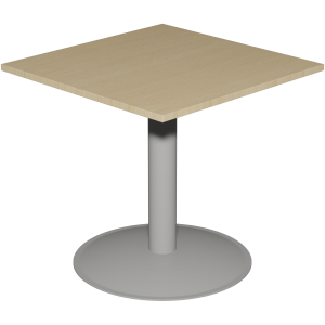 Table MANO plateau ép.24 mm stratifié chant ABS piètement époxy - 80x80 cm - T6