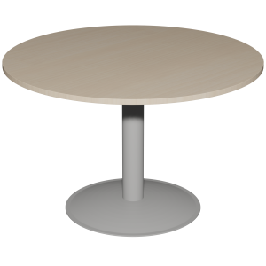 Table MANO plateau ép.24 mm stratifié chant ABS piètement époxy - D130 cm - T6