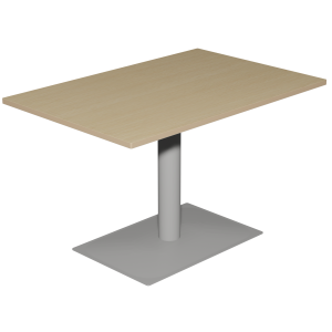 Table MANO plateau ép.24 mm stratifié chant bois piètement époxy - 120x80 cm -T6