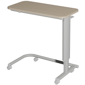 Table ADAP'TABLES mobile plateau stratifié chant ABS piètement époxy - H70 à 105 cm