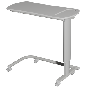 Table ADAP'TABLES mobile plateau PVC piètement époxy - H70 à 105 cm