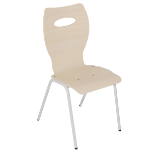 Chaise NINA coque C20 Kary bois Blueprotech® piètement époxy - T6
