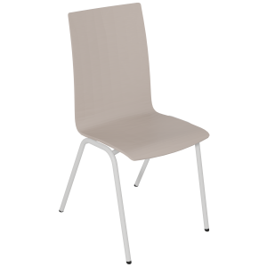Chaise NINA PREMIUM coque C12 Alvana stratifié chant brut piètement époxy - T6