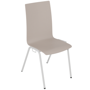 Chaise NINA PREMIUM accrochable coque C12 Alvana stratifié chant brut piètement époxy - T6