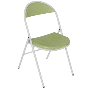 Chaise pliante PLICHAISE assise et dossier tissu Trévira CS piètement époxy - T6