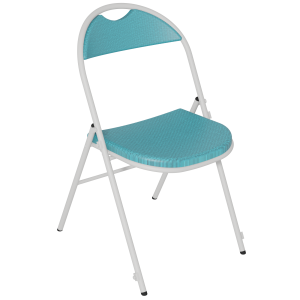 Chaise pliante PLICHAISE accrochable assise et dossier prise de main tissu Trévira CS piètement époxy - T6