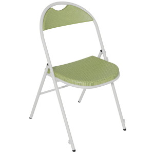 Chaise pliante PLICHAISE accrochable assise et dossier prise de main tissu Trévira CS piètement époxy - T6