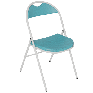 Chaise pliante PLICHAISE assise et dossier prise de main tissu Trévira CS piètement époxy - T6