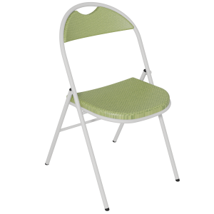 Chaise pliante PLICHAISE assise et dossier prise de main tissu Trévira CS piètement époxy - T6