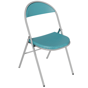 Chaise pliante PLICHAISE assise et dossier tissu Trévira CS piètement chromé - T6