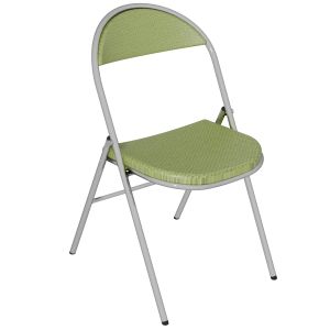Chaise pliante PLICHAISE assise et dossier tissu Trévira CS piètement chromé - T6