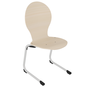Chaise SOFIA coque C10 Evine bois Blueprotech® piètement époxy - T6