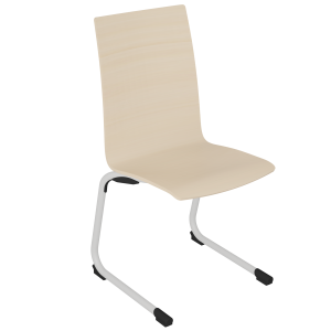Chaise SOFIA PREMIUM coque C12 Alvana bois incolore piètement époxy - T6
