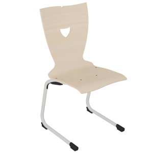 Chaise SOFIA coque C8 Hello bois Blueprotech® piètement époxy - T6