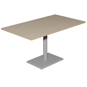 Table MENORCA plateau ép.24 mm stratifié chant bois piètement époxy - 160x80 cm - T6