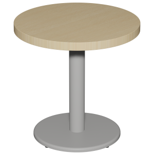 Table mi-hauteur MENORCA plateau ép.24 mm stratifié chant ABS piètement époxy - D60 cm - H58 cm