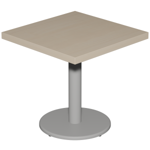 Table mi-hauteur MENORCA plateau ép.24 mm stratifié chant ABS piètement époxy - 60x60 cm - H58 cm