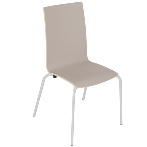 Chaise IXIA PREMIUM coque Alvana C12 stratifié chant brut piètement époxy - T6