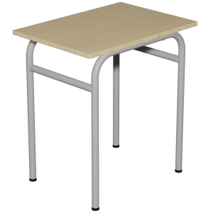 Table DELTA plateau ép.21 mm stratifié chant ABS piètement époxy - 70x50 cm - T6