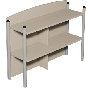 Étagère ARCUS pour buffet 2 portes mélaminé et époxy - L96xP29,5xH68 cm