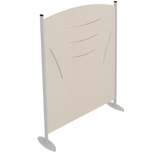 Claustra tiges ?p.21 mm stratifi? MDF chant vernis pi?tement ?poxy - L120xP30xH160 cm