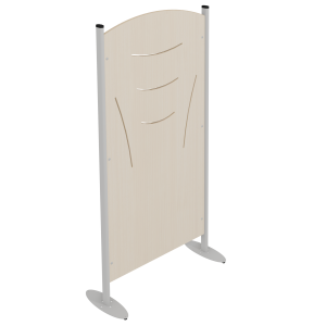 Claustra tiges ?p.21 mm stratifi? MDF chant vernis pi?tement ?poxy - L80xP30xH160 cm