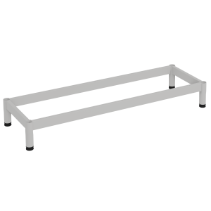 Piètement BIP BOP pour meuble à courrier époxy Gris 9006 - H16