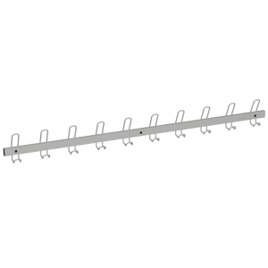 Patères 10 patères époxy - L150xP6,5xH16,5 cm
