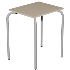 Table CARY plateau ép.19 mm mélaminé chant ABS piètement époxy - 60x50 cm - T6