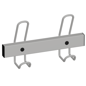 Patères 2 patères époxy - L27xP6,5xH16,5 cm