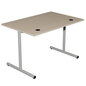 Table HUBBE plateau ép.24 mm stratifié chant ABS piètement époxy - 150x80 cm - T6