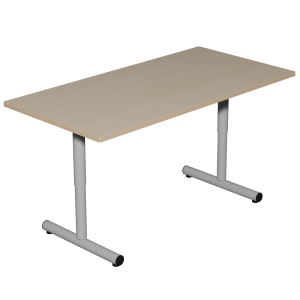 Table PETITE FRIMOUSSE HR plateau stratifi? chant bois pi?t. ?poxy - 120x60 cm - T1 ? T4
