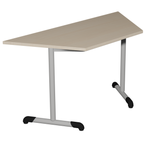 Table BANDANA DL plateau ép.19 mm mélaminé chant ABS piètement époxy - 120x60x60 cm - T6