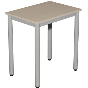 Table CARÉLIE plateau ép.21 mm stratifié chant ABS piètement époxy - 70x50 cm - T7