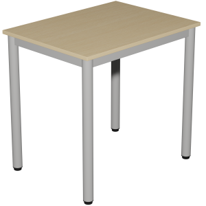 Table CARÉLIE plateau ép.24 mm stratifié chant ABS piètement époxy - 80x60 cm - T6