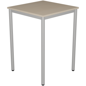 Mange-debout CARÉLIE plateau ép.24 mm stratifié chant ABS piètement époxy - 80x80 cm - H110 cm