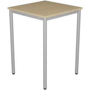 Mange-debout CARÉLIE plateau ép.24 mm stratifié chant ABS piètement époxy - 80x80 cm - H110 cm
