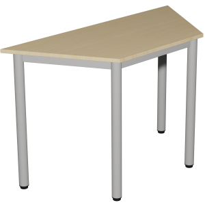 Table CARÉLIE plateau ép.19 mm mélaminé chant ABS piètement époxy - 120x60x60 cm - T6