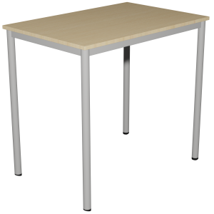 Mange-debout CARÉLIE mobile plateau ép.24 mm stratifié chant ABS piètement époxy - 120x80 cm - H110 cm