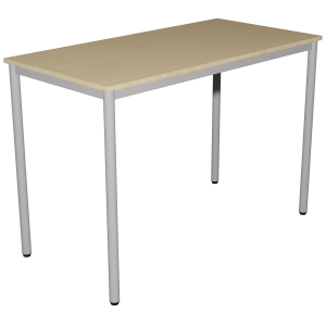 Mange-debout CARÉLIE plateau ép.24 mm stratifié chant ABS piètement époxy - 160x80 cm - H110 cm