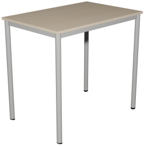Mange-debout CARÉLIE mobile plateau ép.24 mm stratifié chant ABS piètement époxy - 160x80 cm - H110 cm