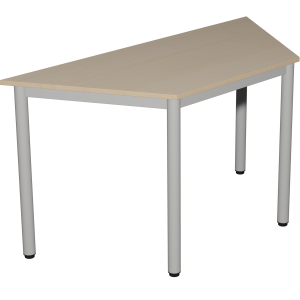 Table CAR?LIE plateau ?p.21 mm stratifi? chant bois pi?tement ?poxy - 160x60 cm - T3