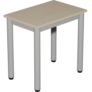 Table CARÉLIE plateau ép.19 mm mélaminé chant ABS piètement époxy - 60x40 cm - T3