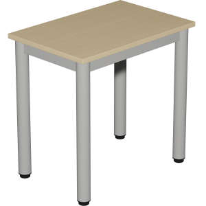 Table CARÉLIE plateau ép.19 mm mélaminé chant ABS piètement époxy - 60x40 cm - T3